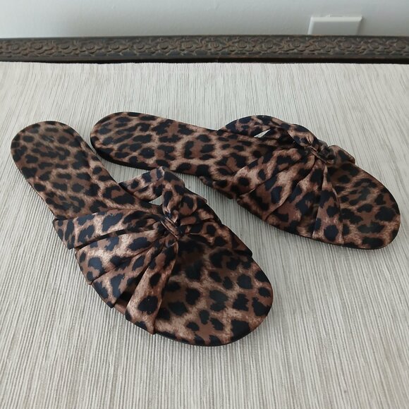 ZARA Animal print knotted sandals NWOT - Picture 4 of 7